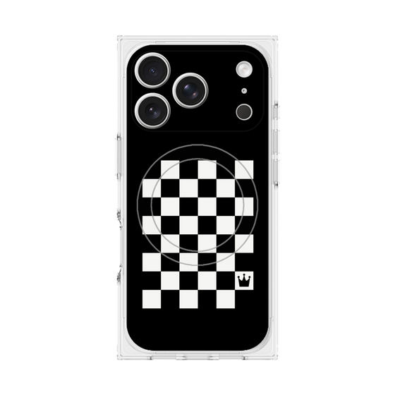 Premium Square Case with MagSafe［ Racing Checkered Flag ］