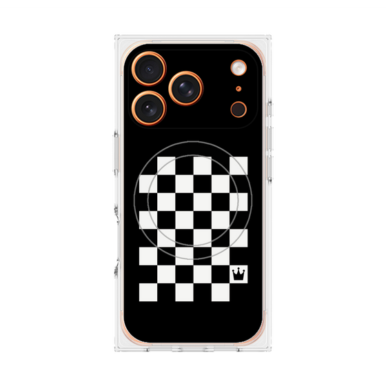 Premium Square Case with MagSafe［ Racing Checkered Flag ］