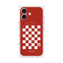 Premium Square Case with MagSafe［ Racing Checkered Flag Red ］
