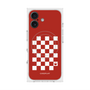 Premium Square Case with MagSafe［ Racing Checkered Flag Red ］