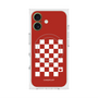 Premium Square Case with MagSafe［ Racing Checkered Flag Red ］