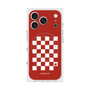 Premium Square Case with MagSafe［ Racing Checkered Flag Red ］