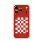 Premium Square Case with MagSafe［ Racing Checkered Flag Red ］
