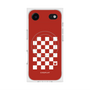 Premium Square Case with MagSafe［ Racing Checkered Flag Red ］
