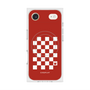 Premium Square Case with MagSafe［ Racing Checkered Flag Red ］