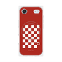 Premium Square Case with MagSafe［ Racing Checkered Flag Red ］