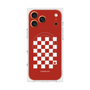 Premium Square Case with MagSafe［ Racing Checkered Flag Red ］