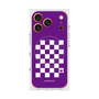 Premium Square Case with MagSafe［ Racing Checkered Flag Purple ］
