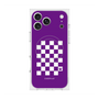Premium Square Case with MagSafe［ Racing Checkered Flag Purple ］