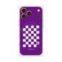 Premium Square Case with MagSafe［ Racing Checkered Flag Purple ］