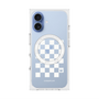 Premium Square Case with MagSafe［ Racing Checkered Flag White ］
