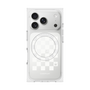 Premium Square Case with MagSafe［ Racing Checkered Flag White ］