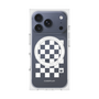 Premium Square Case with MagSafe［ Racing Checkered Flag White ］