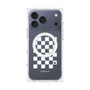 Premium Square Case with MagSafe［ Racing Checkered Flag White ］