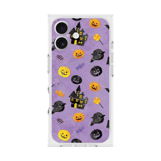 Premium Square Case with MagSafe［ Halloween Party - Purple ］