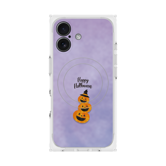Premium Square Case with MagSafe［ Happy Halloween - Pumpkin ］