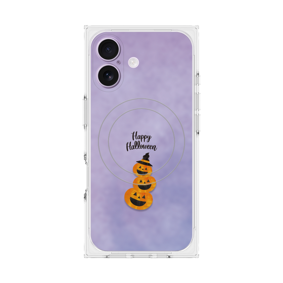 Premium Square Case with MagSafe［ Happy Halloween - Pumpkin ］