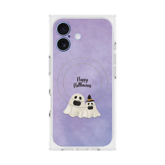 Premium Square Case with MagSafe［ Happy Halloween - Ghost ］