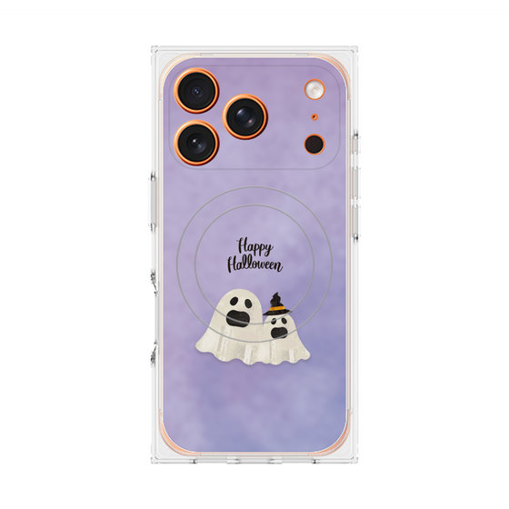 Premium Square Case with MagSafe［ Happy Halloween - Ghost ］