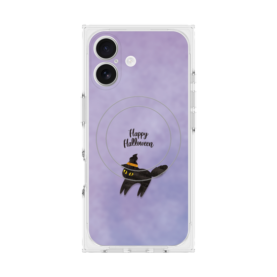 Premium Square Case with MagSafe［ Happy Halloween - Black cat ］