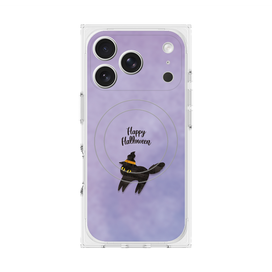 Premium Square Case with MagSafe［ Happy Halloween - Black cat ］