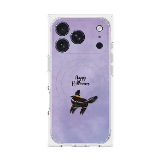 Premium Square Case with MagSafe［ Happy Halloween - Black cat ］