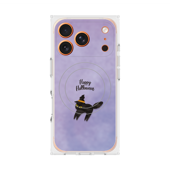 Premium Square Case with MagSafe［ Happy Halloween - Black cat ］