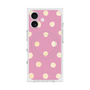 Premium Square Case with MagSafe［ Watercolor Dots Retro Color - Pink ］