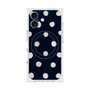 Premium Square Case with MagSafe［ Watercolor Dots Retro Color - Navy ］