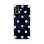 Premium Square Case with MagSafe［ Watercolor Dots Retro Color - Navy ］