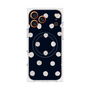 Premium Square Case with MagSafe［ Watercolor Dots Retro Color - Navy ］