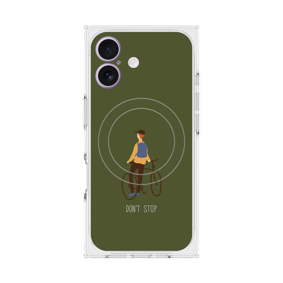 Premium Square Case with MagSafe［ Dont stop - Green ］