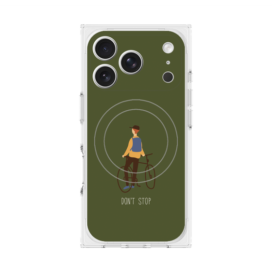 Premium Square Case with MagSafe［ Dont stop - Green ］