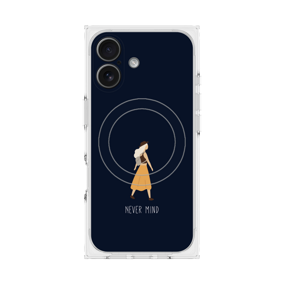 Premium Square Case with MagSafe［ Never Mind - Navy ］