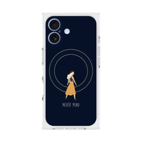 Premium Square Case with MagSafe［ Never Mind - Navy ］