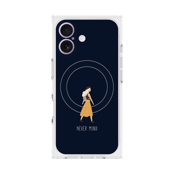 Premium Square Case with MagSafe［ Never Mind - Navy ］