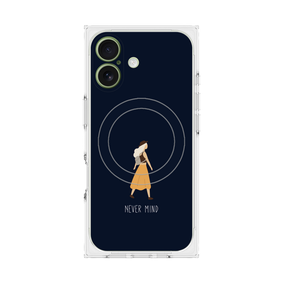 Premium Square Case with MagSafe［ Never Mind - Navy ］