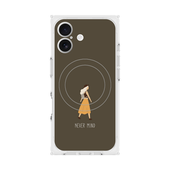 Premium Square Case with MagSafe［ Never Mind - Brown ］