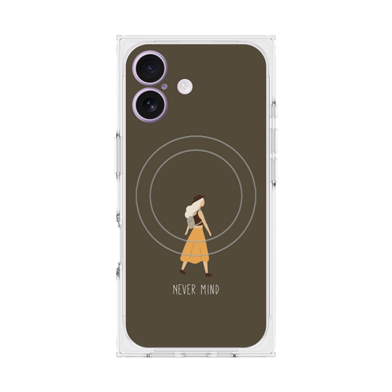 Premium Square Case with MagSafe［ Never Mind - Brown ］