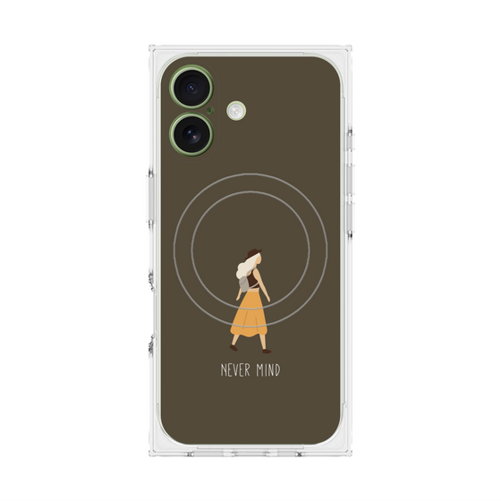 Premium Square Case with MagSafe［ Never Mind - Brown ］