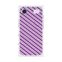 Premium Square Case with MagSafe［ Small Stripe - Purple × Pink ］