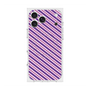 Premium Square Case with MagSafe［ Small Stripe - Purple × Pink ］