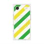 Premium Square Case with MagSafe［ Big Stripe - Green × Yellow ］