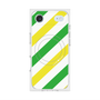 Premium Square Case with MagSafe［ Big Stripe - Green × Yellow ］
