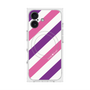 Premium Square Case with MagSafe［ Big Stripe - Purple × Pink ］