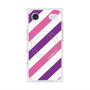 Premium Square Case with MagSafe［ Big Stripe - Purple × Pink ］