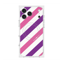 Premium Square Case with MagSafe［ Big Stripe - Purple × Pink ］