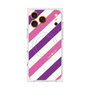 Premium Square Case with MagSafe［ Big Stripe - Purple × Pink ］