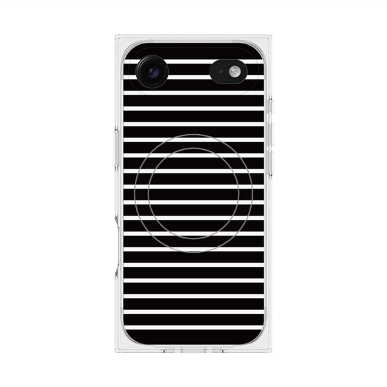 Premium Square Case with MagSafe［ Middle Border - Black ］