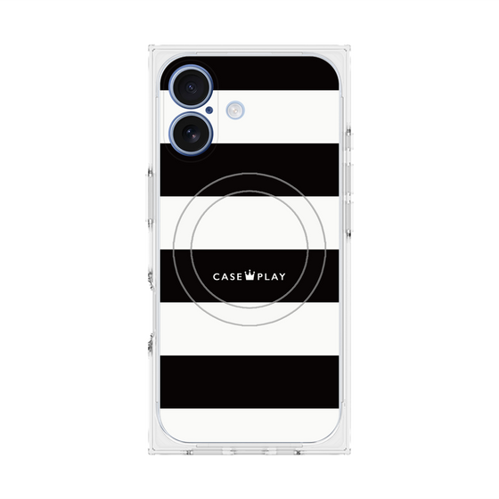 Premium Square Case with MagSafe［ Big Border - Black ］